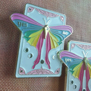 Needle Minder -  Rainbow Lunar Moth Tarot Style