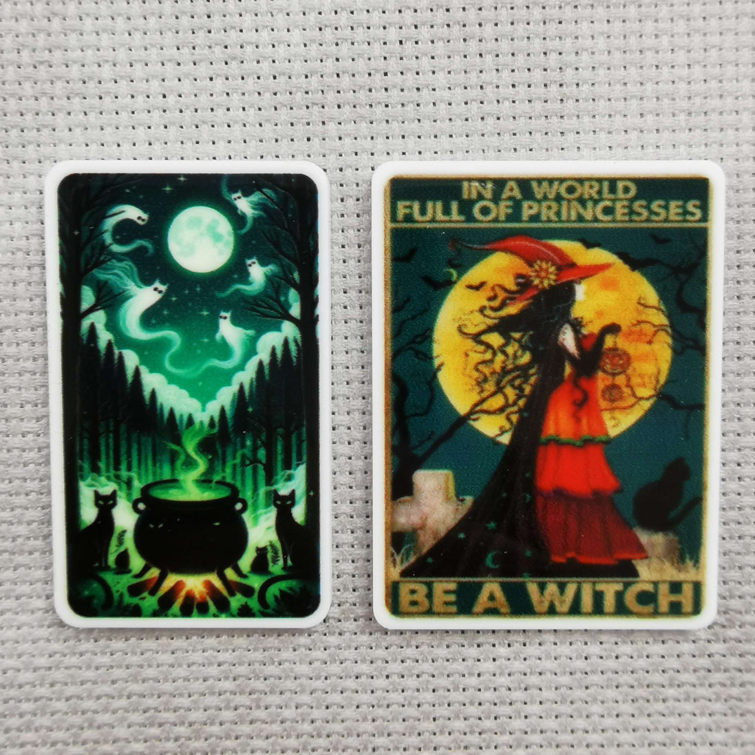 Needle Minder - Cat Ghosts Spooky Cauldron / Be a Witch