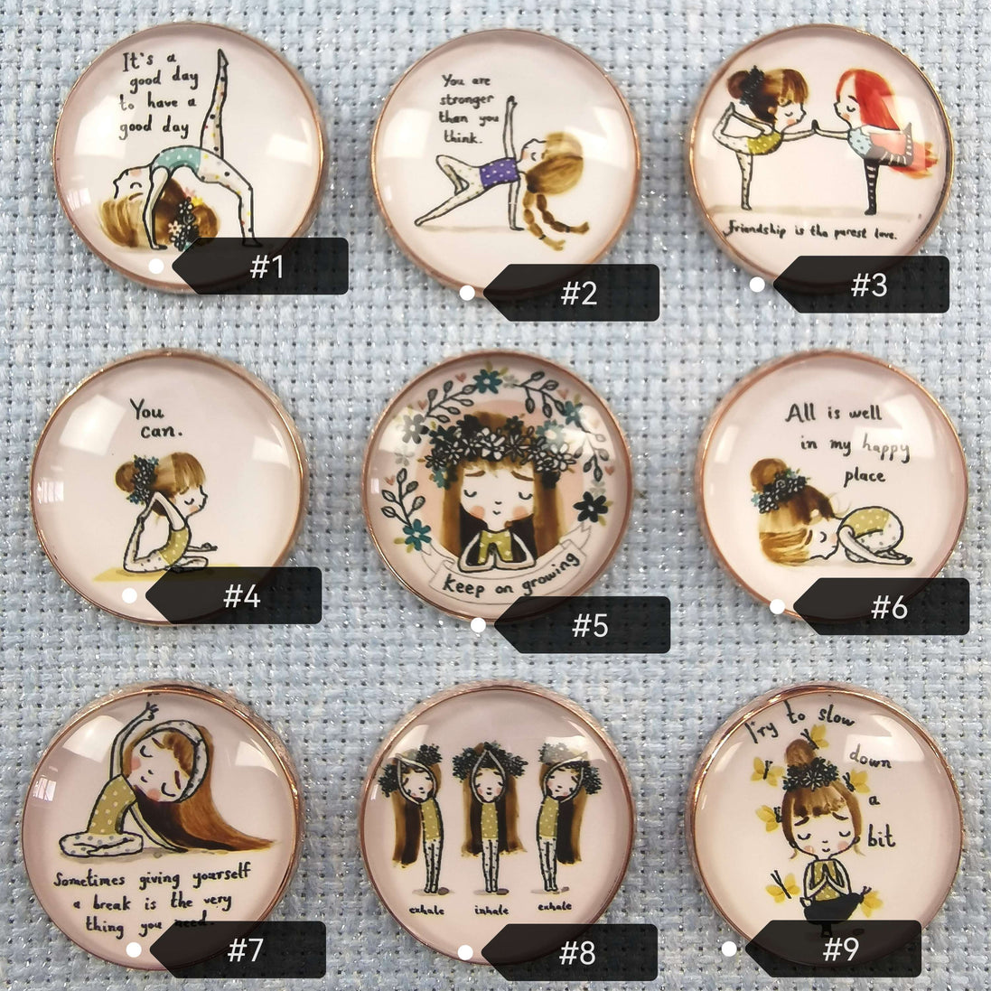 Needle Minder - Positive Affirmations. Yoga & Meditation