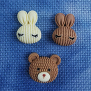 Needle Minder - Knitted Bunny & Bear