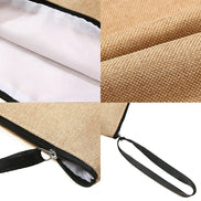Notions Pouch / Small Travel WIP Project Bag - Coffee Series