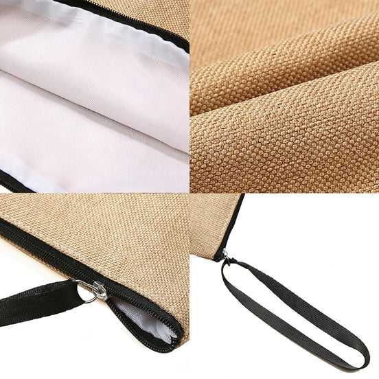 Notions Pouch / Small Travel WIP Project Bag - Coffee Series
