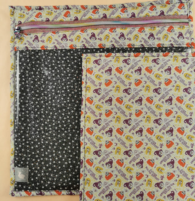 WIP Project Bag  - Gather Round Sisters GLITTER front.