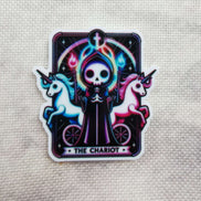 Needle Minder - Unicorn Tarot Card. The Chariot.