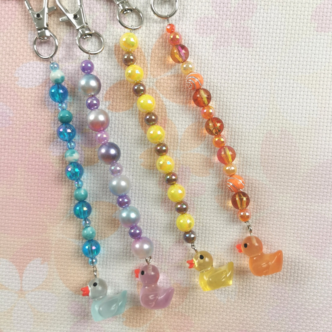 Beaded Scissor Keep. Rubber Duckie