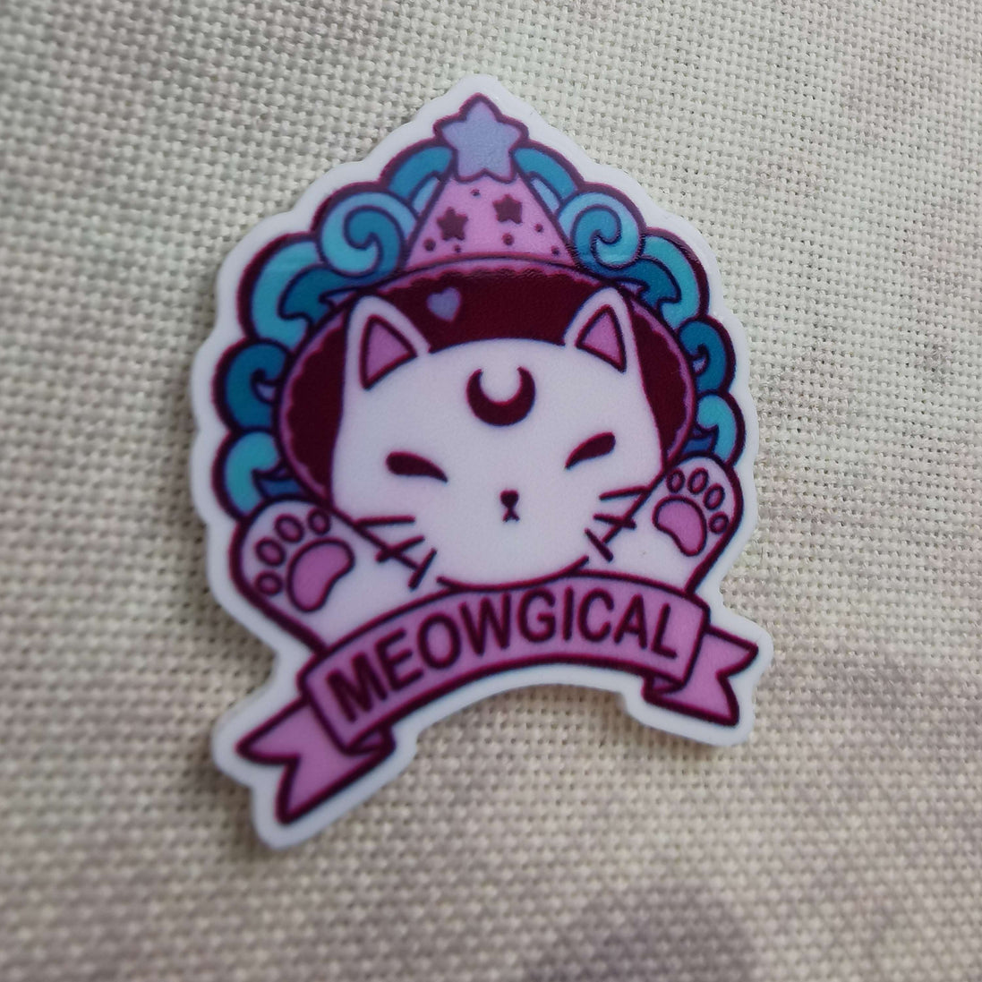 Needle Minder - Meowgical Kitty, Cute Cat in a Jar