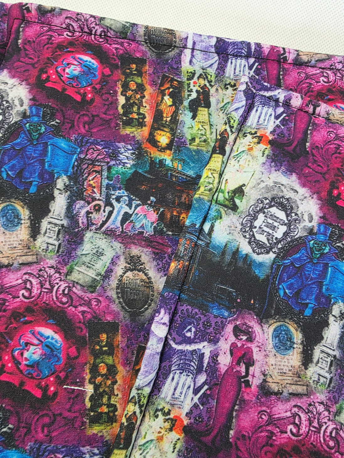 WIP Project Bag - Haunted Mansion GLITTER front