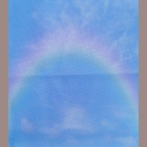 Aida / Evenweave - SPARKLE Over The Rainbow - (printed)