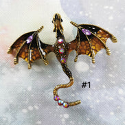 Needle Minder - Enamel Crystal Dragon