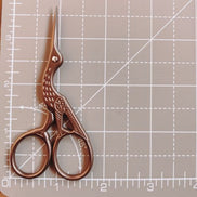Stork Embroidery Scissors with Cover