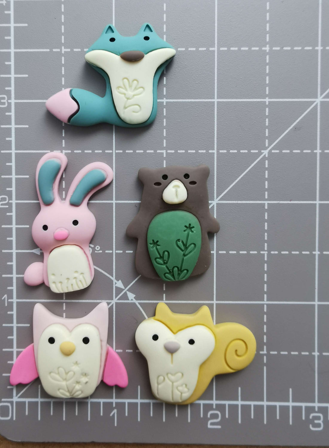 Needle Minder - Woodland Friends. Owl, Fox, Squirrel, Bear, Rabbit.