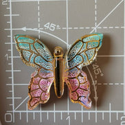 Needle Minder - Gold Foiled Pastel Rainbow Butterfly