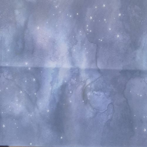 Aida / Evenweave - SPARKLE Shadow Star - (printed)
