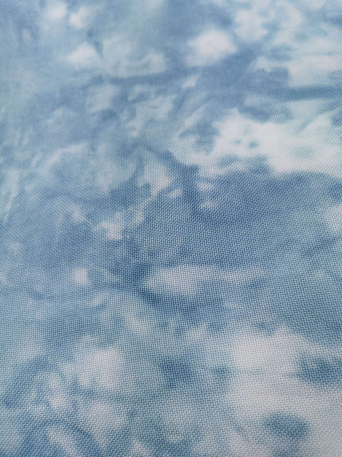 Into The Blue (pc1)  Hand Dyed. 32ct Evenweave (36x54)