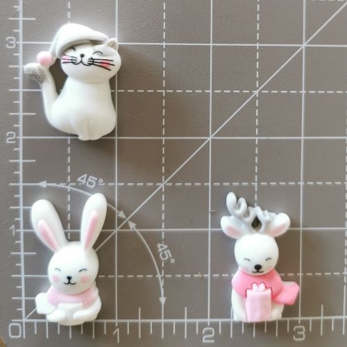 Needle Minder - Winter Cosy Cat, Reindeer, Bunny Rabbit