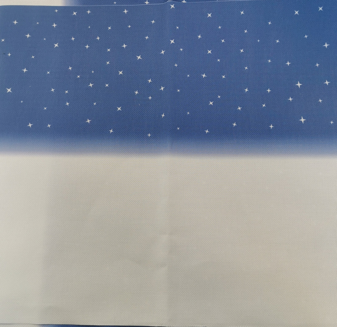 Aida / Evenweave - Snowy Night- (printed)