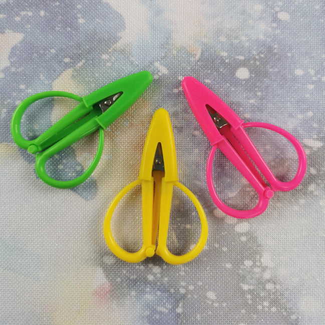 Bright Mini Snips Scissors with Built In Silicone Cover