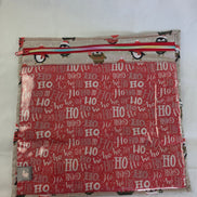 WIP Project Bag - HoHoHo Penguins GLITTER front