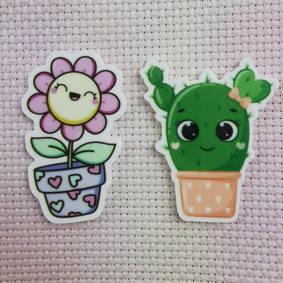 Needle Minder - Happy Spring Flower / Cute Cactus