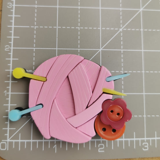 Needle Minder - Luxury Layered Acrylic Yarn Ball Knitting