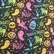 WIP Project Bag - Trick or Treat GLITTER front