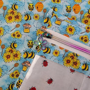 WIP Project Bag - Honey & Ladybirds