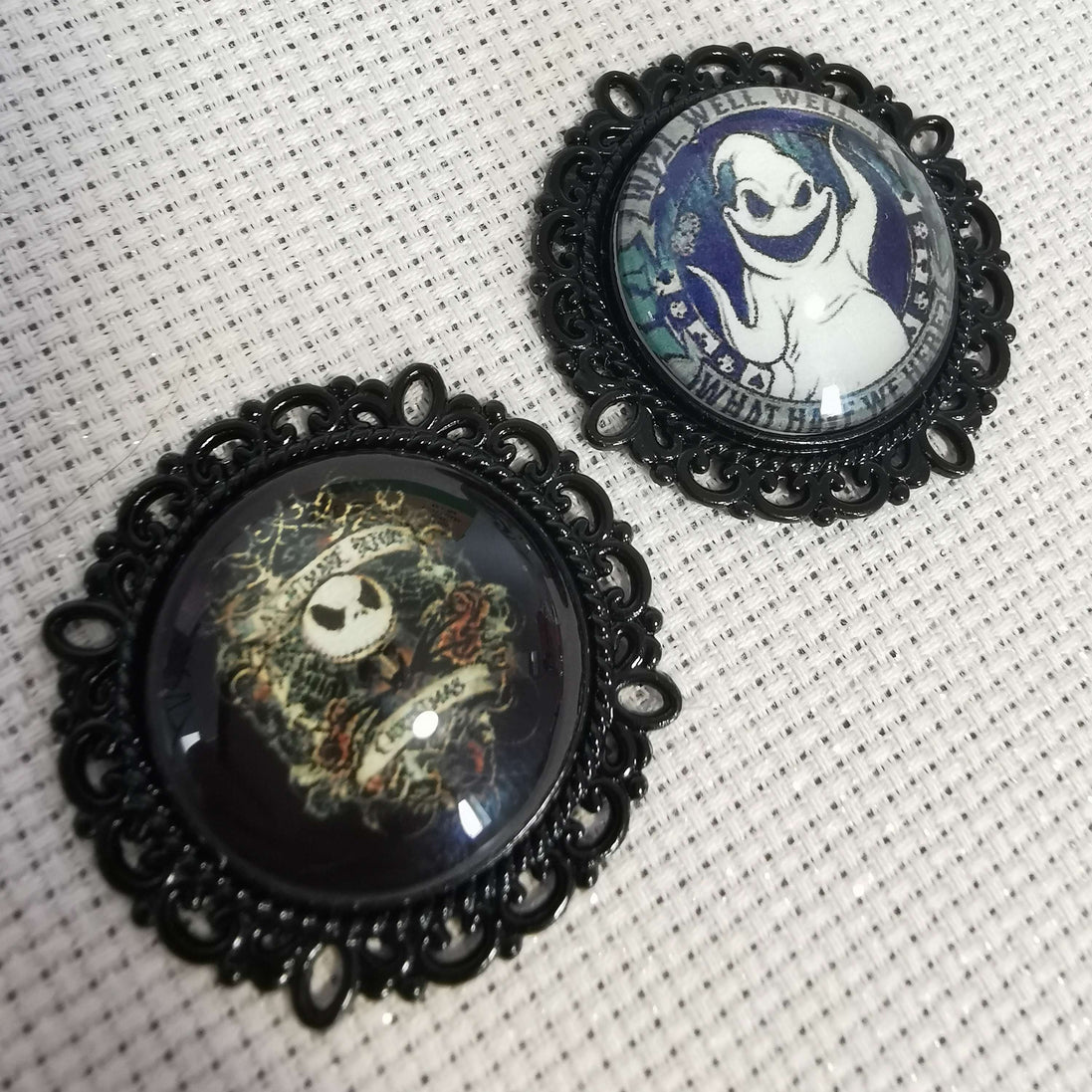 Needle Minder - Oogie & Pumpkin King Gothic. Nightmare Christmas. Halloween.