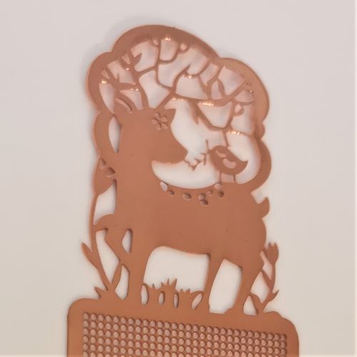 Metal Deer Cross Stitch Bookmark
