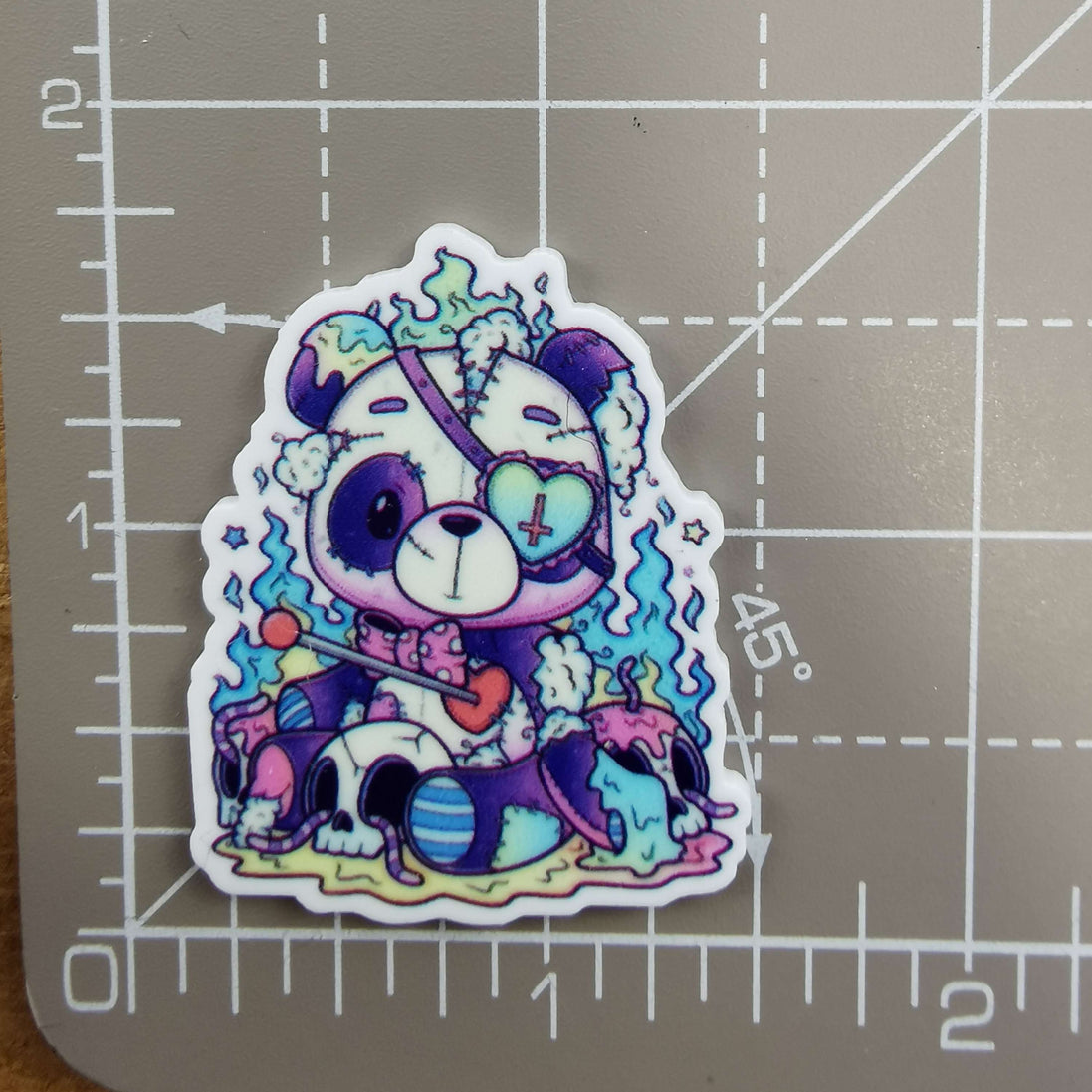 Needle Minder - Spooky Cute Panda Voodoo Doll Plush Teddy
