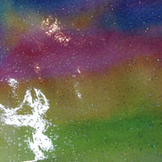 WIP Project Bag - Rainbow Leopard GLITTER front.