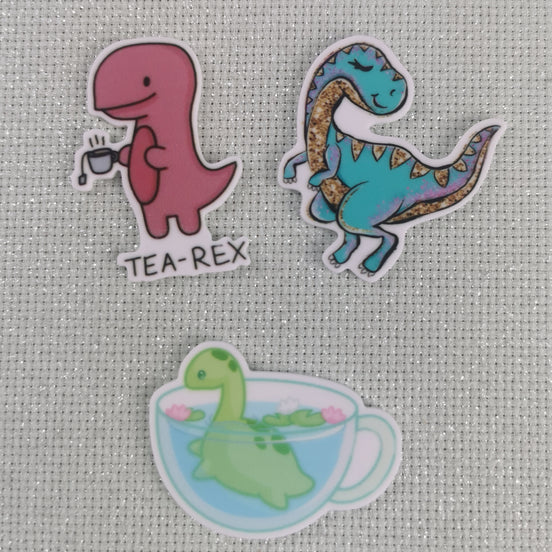 Needle Minder - Dinosaur. Tea / Teacup.