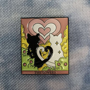 Needle Minder - The Lovers Tarot. Cat Couple.