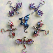 Needle Minder - Enamel Crystal Dragon