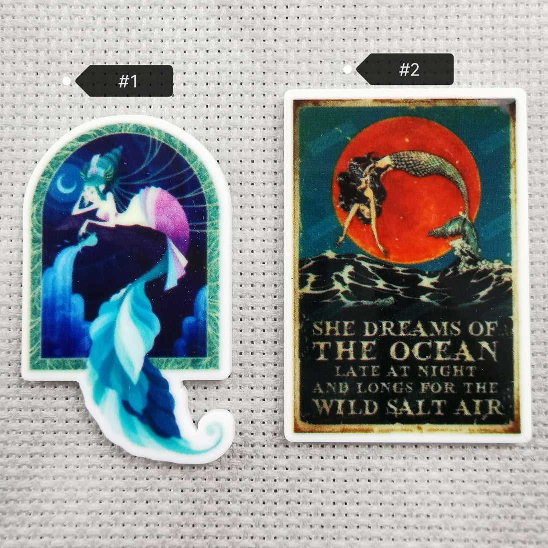Needle Minder - Elegant Moonlight Mermaid. Mermaid Dreams Wild Salt Air.