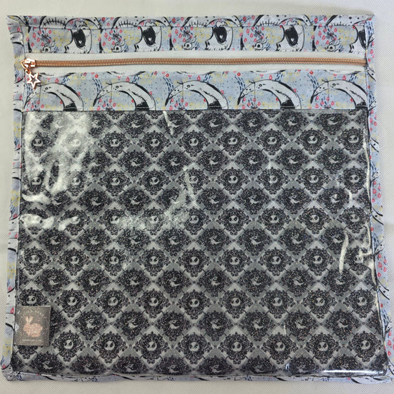 WIP Project Bag - Nightmare Ghost Pup GLITTER front