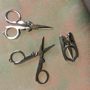 Compact Folding Embroidery Scissors. Stainless.