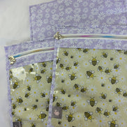 WIP Project Bag - Lilac Bee