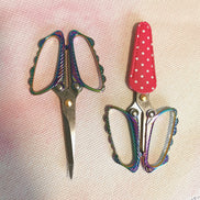 Rainbow Butterfly Embroidery Scissors with Cover