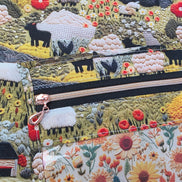 WIP Project Bag - sunflower sheep