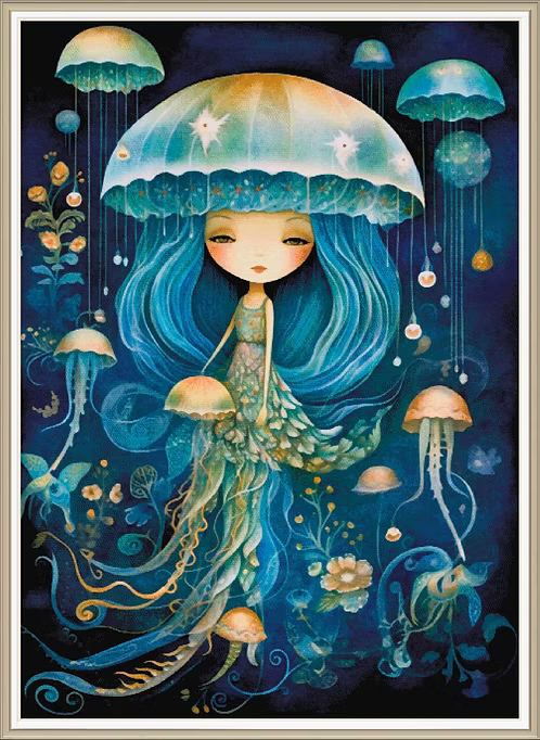 Aguaviva Dream PDF Cross Stitch Pattern Chart