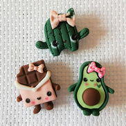 Needle Minder - Kawaii Cuties - Chocolate, Avocado & Cactus