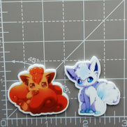 Needle Minder - Pokemon. Vulpix. Fire & Ice forms.