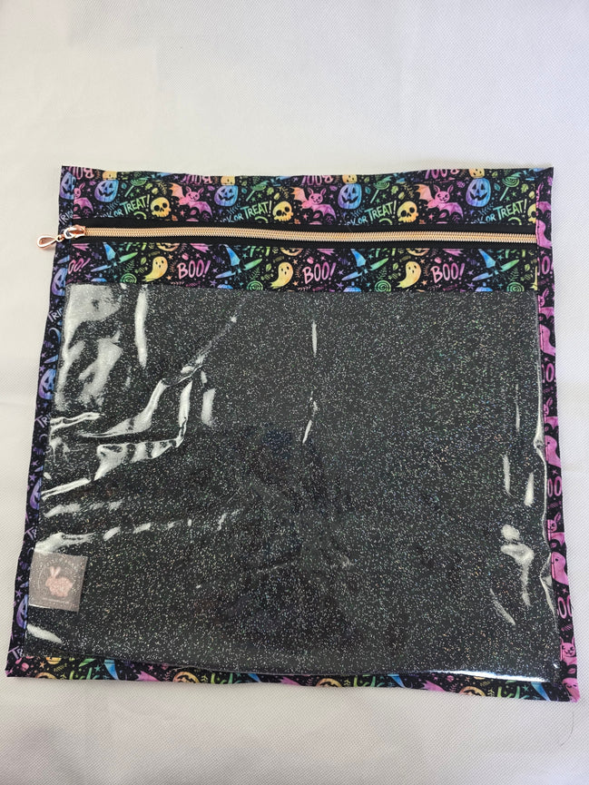 WIP Project Bag - Trick or Treat GLITTER front