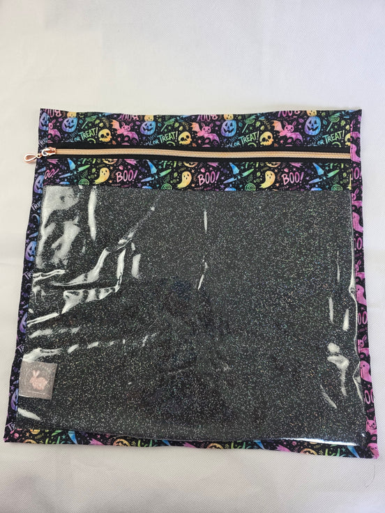 WIP Project Bag - Trick or Treat GLITTER front