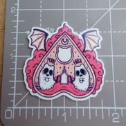 Needle Minder - Purr Hiss Ghost Kitty Ouija Board Planchette