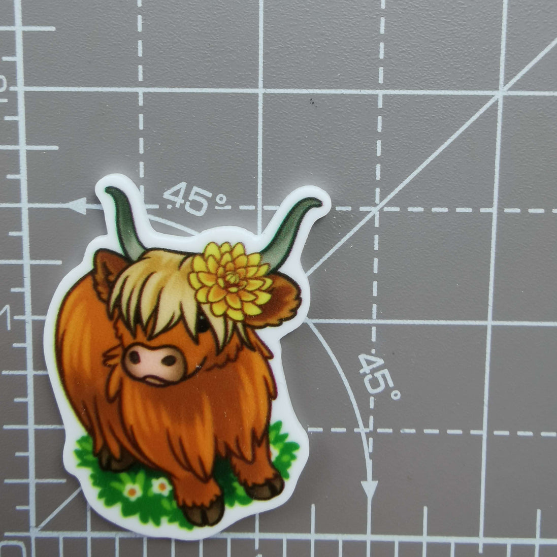 Needle Minder - Flower Highland Cow.