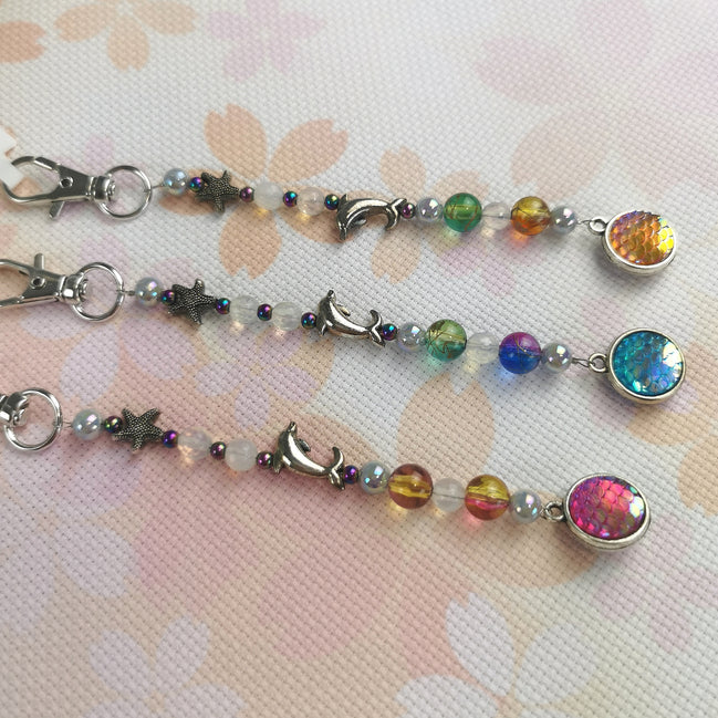 Beaded Scissor Keep. Ocean Treasures