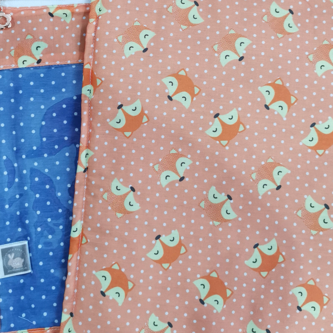 WIP Project Bag - Dotty Little Foxes