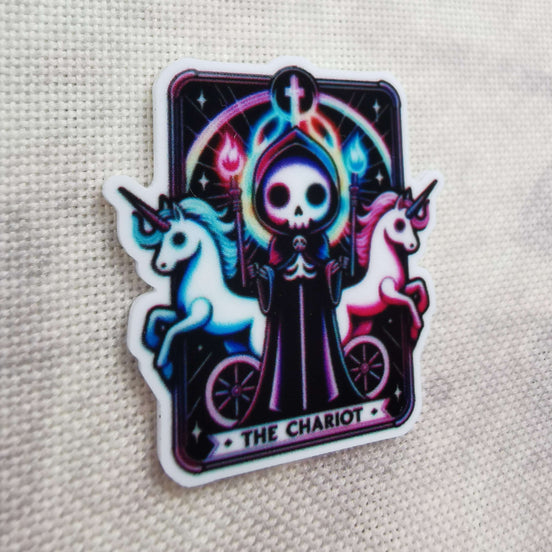 Needle Minder - Unicorn Tarot Card. The Chariot.