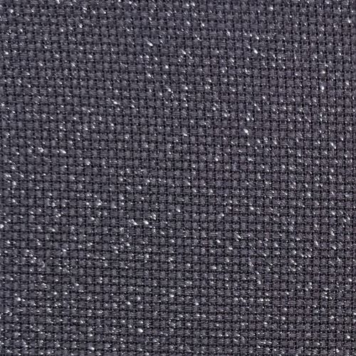 Aida / Evenweave - Solid Colour  - Jet SPARKLE